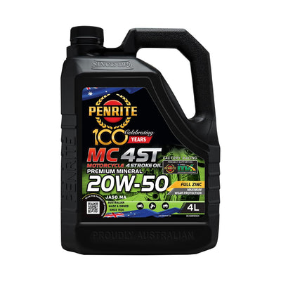 Penrite MC-4ST Mineral 20W-50 Motorcycle Oil 4L