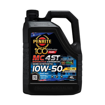 Penrite MC-4ST Semi Synthetic 10W-50 Motorcycle Oil 4L