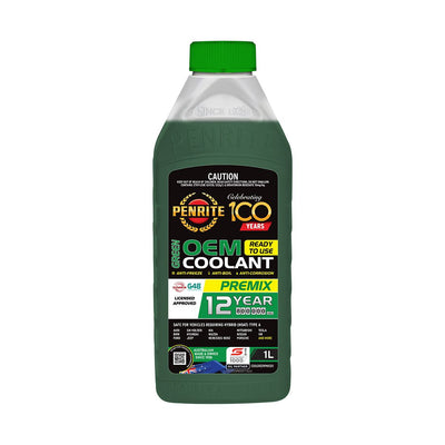 Penrite OEM Long Life Coolant – Green OEM – Glysantin G48 (HOAT) / Premix 50% – 1L