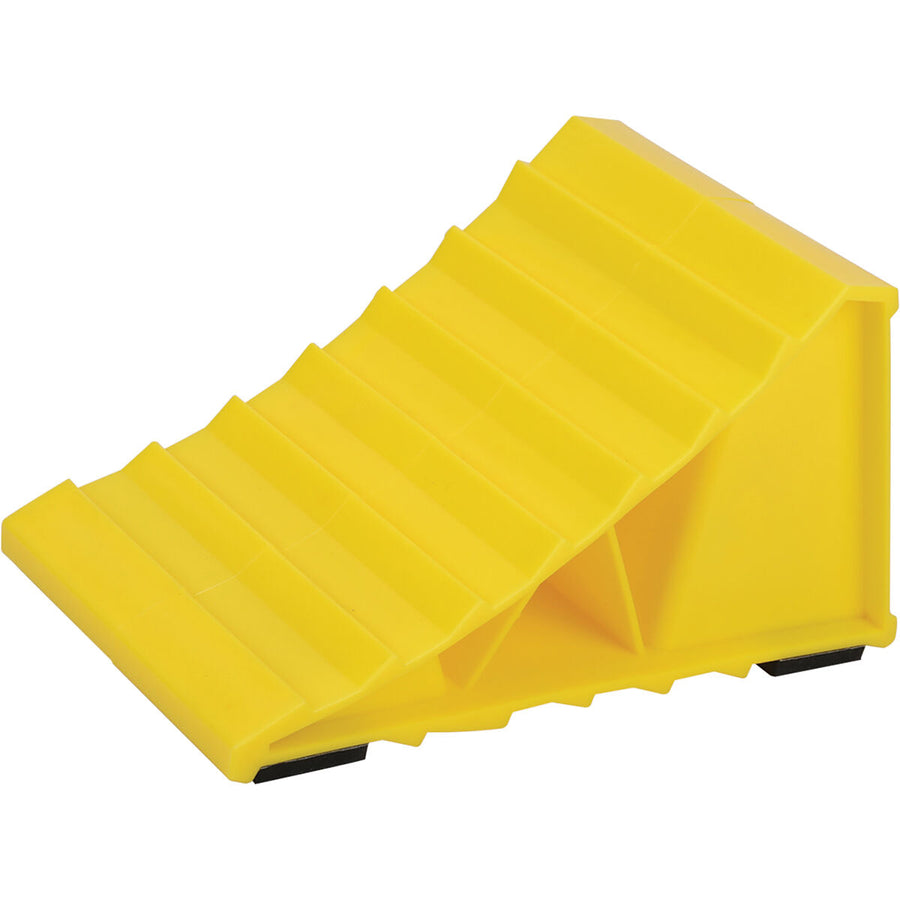 Plastic Wheel Chock Yellow Single