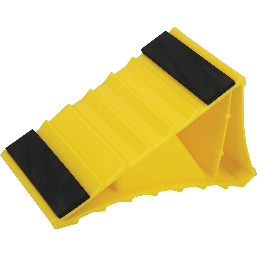 Plastic Wheel Chock Yellow Single – image 2