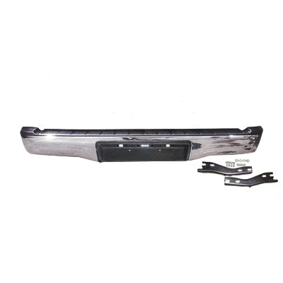 Rear Bumper – Chrome, Straight Across Type to Suit Toyota Hilux 2005 on