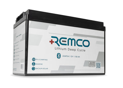 Remco RM12-100LFP Lithium Deep Cycle Battery – 12V, 100Ah