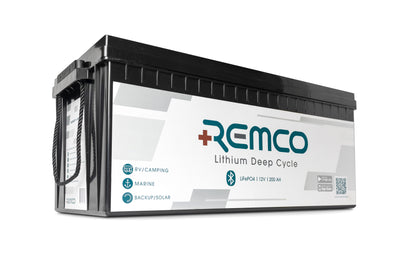 Remco RM12-200LFP Lithium Deep Cycle Battery – 12V, 200Ah
