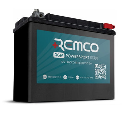 Remco RTX30L AGM Marine Starting Battery – 12V 400 CCA, 30Ah