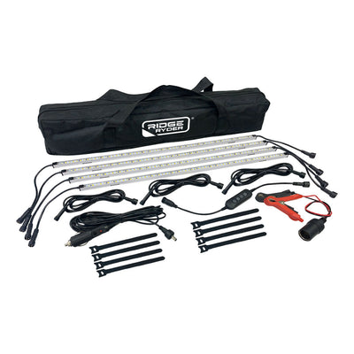 Ridge Ryder 4 Bar LED Camping Light Kit White/Amber IP68
