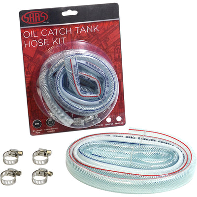 SAAS Catch Can Hose Kit 2m with Clamps – 14mm ID (STK14)