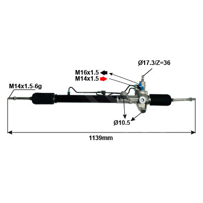 Steering Rack – RHD to Suit Honda CRV RD1 96