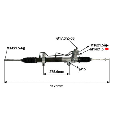 Steering Rack – RHD to Suit Nissan Maxima/Teana J31 2003 on