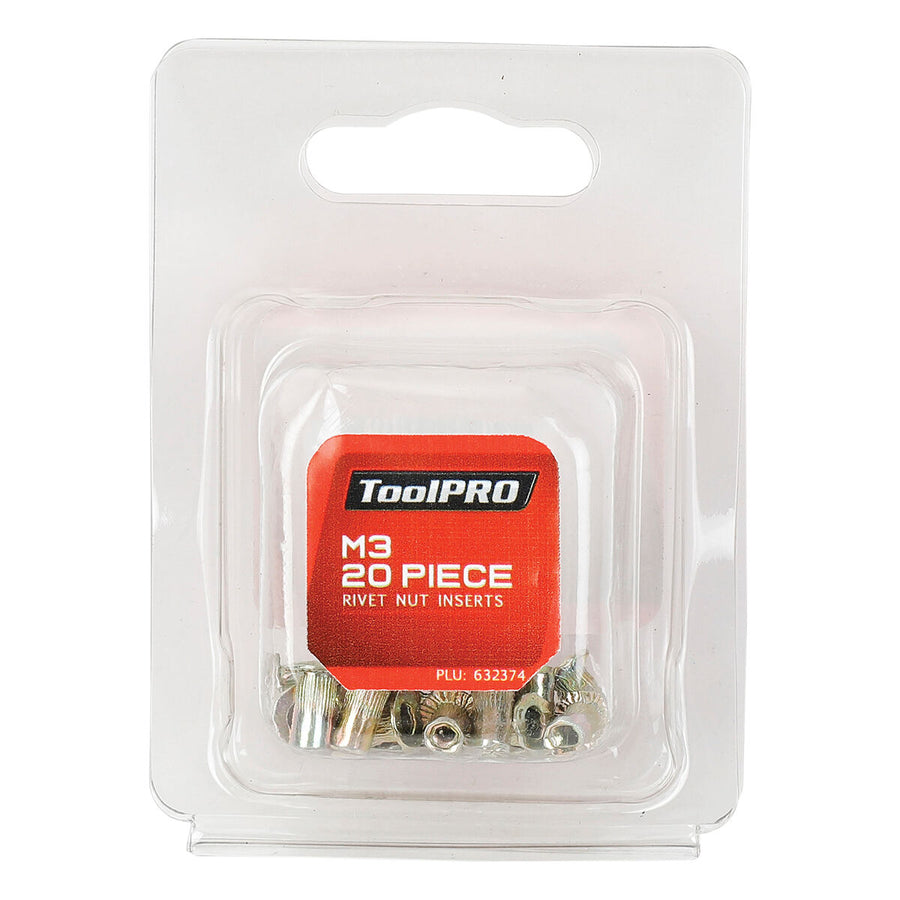 ToolPRO Rivet Nut Inserts M3 20 Piece – image 3