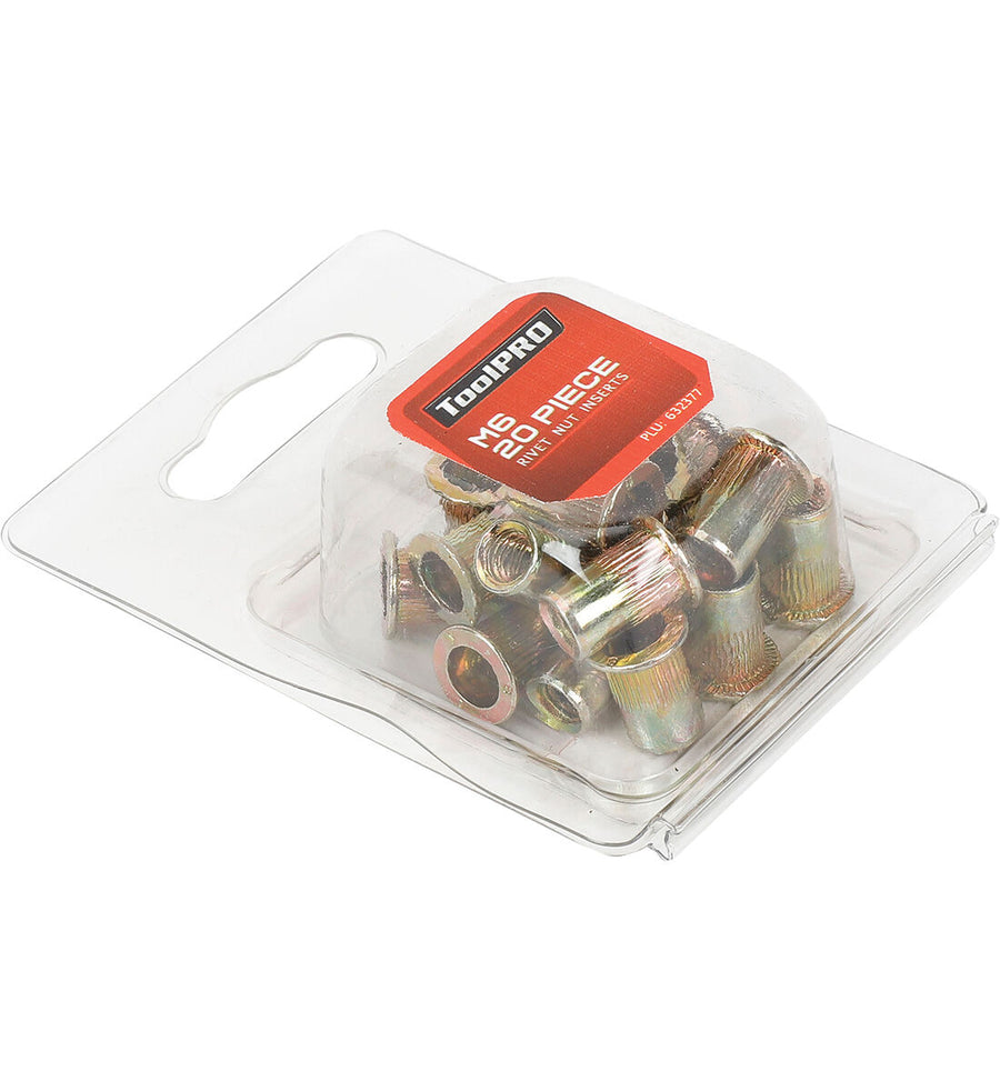 ToolPRO Rivet Nut Inserts M6 20 Piece – image 2