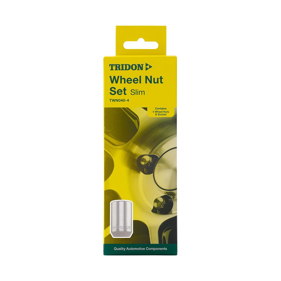 Tridon Slimline Security Lock Wheel Nuts M12x1.25 Tapered Seat 4 Pack (TWN040-4)