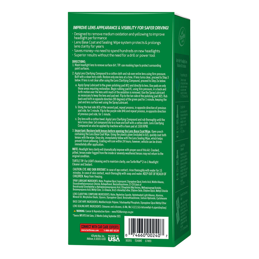 Turtle Wax Headlight Restorer Kit – image 2