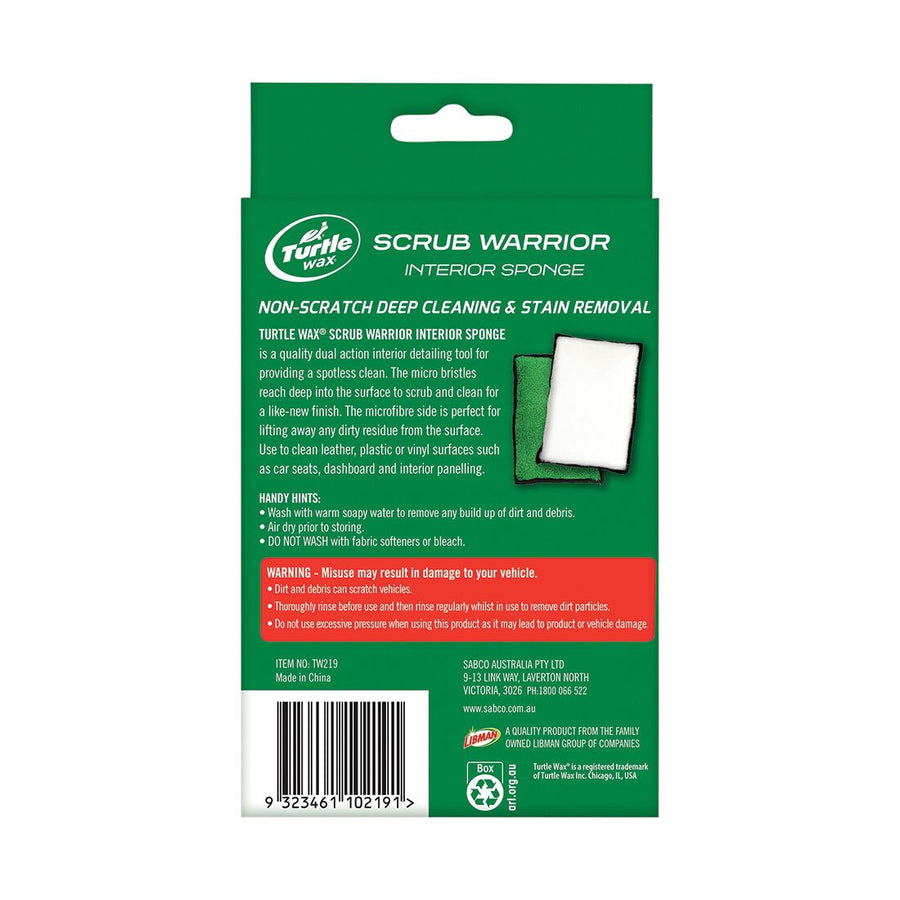 Turtle Wax Scrub Warrior Interior Sponge – image 4