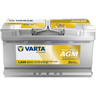 Varta LA95 AGM Dual-Purpose Battery – 12V 850 CCA, 95Ah